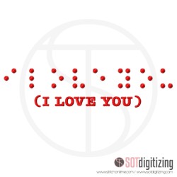 579 VALENTINE : Braille I Love You