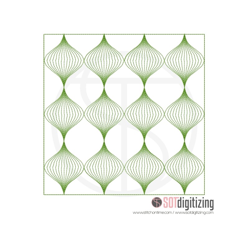 9 QUILT BLOCK : Retro Pattern