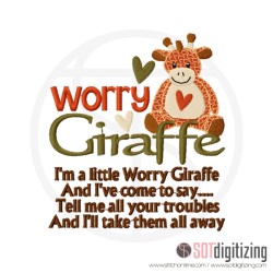 52 GIRAFFE : Worry Giraffe....