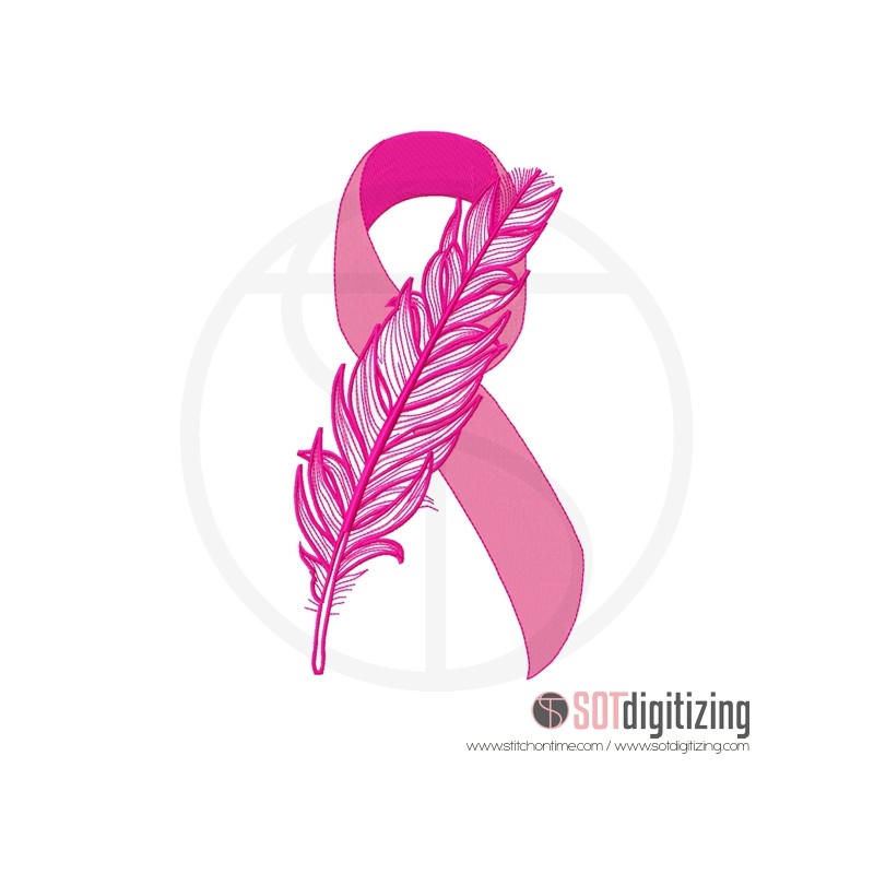 106 RIBBONS : Feather Awareness Ribbon