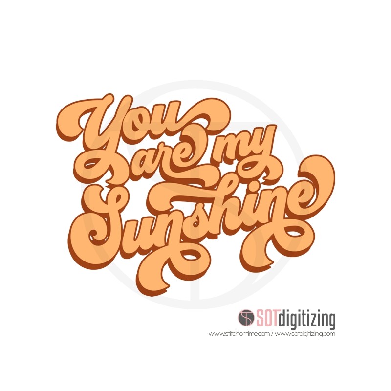 75 VECTOR : You are my sunshine SVG