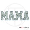 7188 SAYINGS : Athletic Font Mama Applique