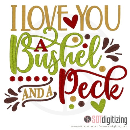 7177 SAYINGS : I Love You A Bushel and a Peck